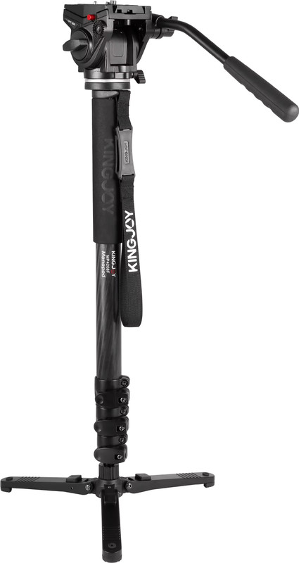 KINGJOY MP4208+VT3510 Tripod, Monopod(Black, Supports Up to 4000 g)