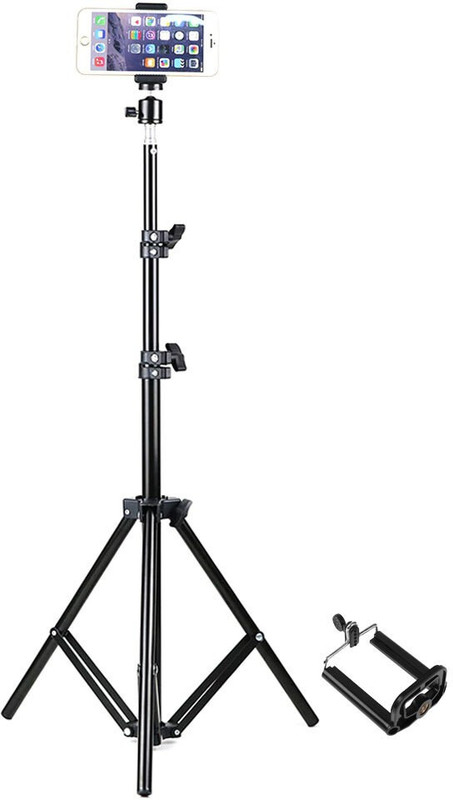 Treadmill BEST QUALITY 2.1 METER STAND 7" feet (200cm) strong Metal mobile phone tripod/camera stand,beauty ring fill light stand, photography umbrella ,selfie video recording,MX Taka Tak, Vigo Video,YouTube ,Reels/Makeup/Online Classes Compatible With All Smartphones, Action Cameras, and DSLR Tripo