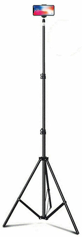 Treadmill 2.1 metra stand [210 cm]Popular Best Portable Camera Stand ,Selfie Studio Lighting Photography Stand ,video Recording Stand With High Quality Tripod for Video Recording/Reels/Makeup/Online Classes ,YouTube ,Instagram ,Fits all smartphones,Action & DSLR Cameras Tripod, Tripod Kit, Tripod Br
