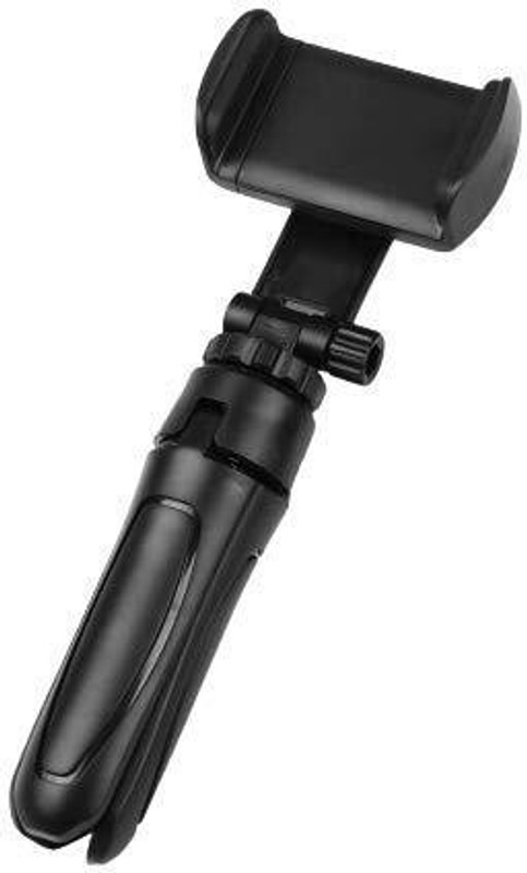 USPOT Mini Tripod w 360° Mobile Attachment Lightweight Portable Tripod, Monopod, Tripod Kit(Black, Supports Up to 1500 g)