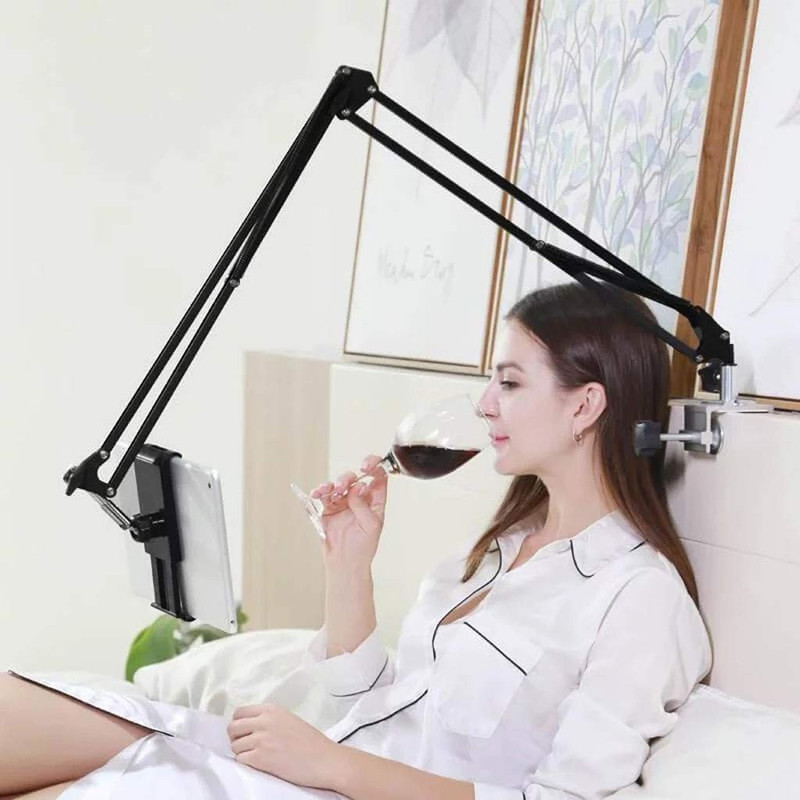 Wanzhow 360 Rotation for Overhead Video shooting,Cooking Videos,Online Claases YouTube Monopod, Tripod, Tripod Ball Head, Tripod Bracket, Tripod Clamp, Tripod Kit(Gooseneck Mobile Holder, Supports Up to 1200 g)