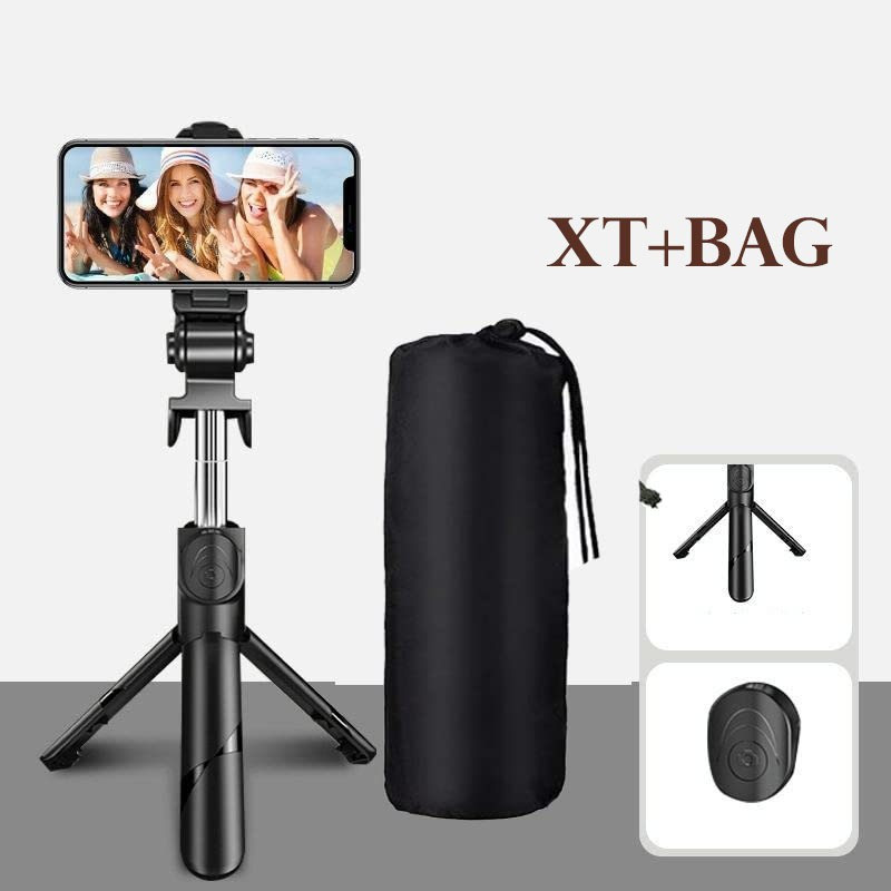BOPUD Selfie Stick And Stand With free carry Monopods Phone Holder Single Gimbals Tripod, Monopod, Monopod Kit, Tripod Kit(Black, Supports Up to 500 g)