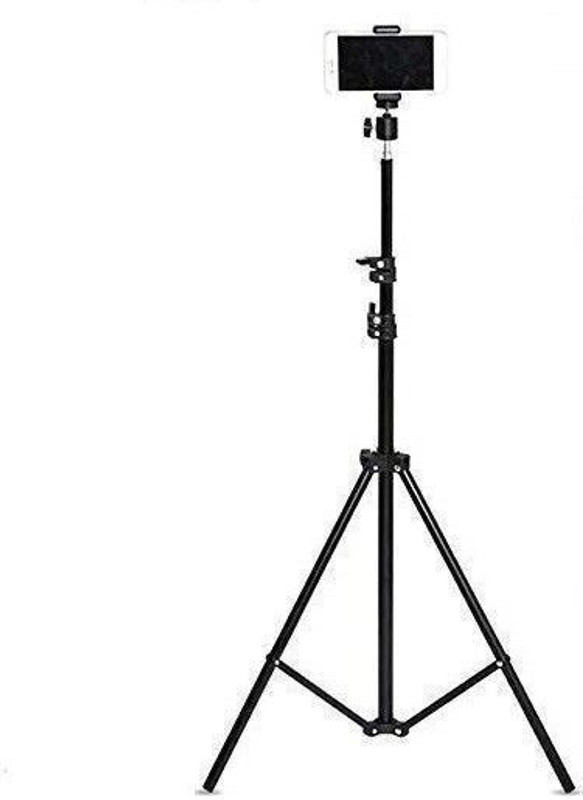 Snapio 7 FEET Tripod Stand for Camera, DSLR, Mobile Ring Light for Beauty Parlor Studio Makeup Stage Live Recording Online Classes YouTube Family Etc Tripod(Multicolor, Supports Up to 3000 g)