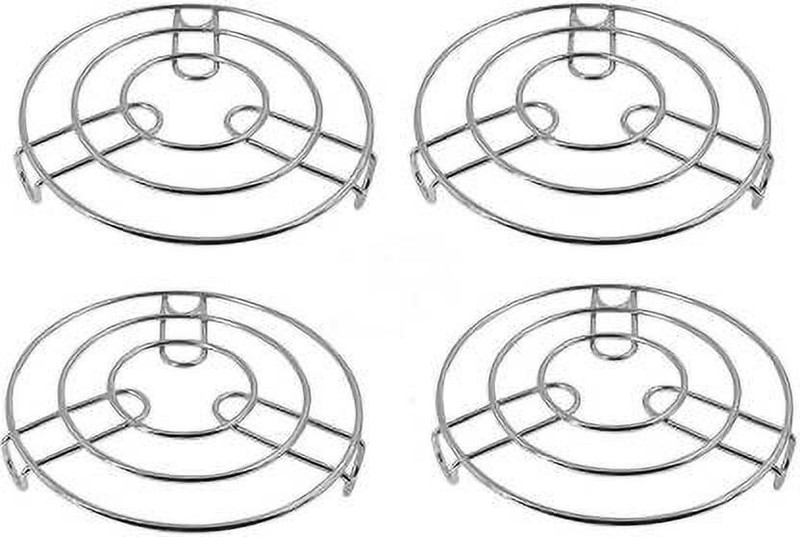 Rehman Heat Resistant Hot Pan/Pot Stand Mat Trivet (Pack of 4) Stainless Steel Trivet(Pack of 4)