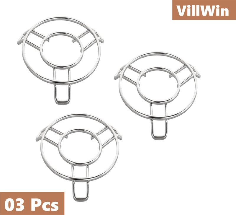 Villwin Stainless Steel Trivets Hot Pot Stand for Kitchen Utensil Vessel Holder Fine Trivet(Pack of 3)