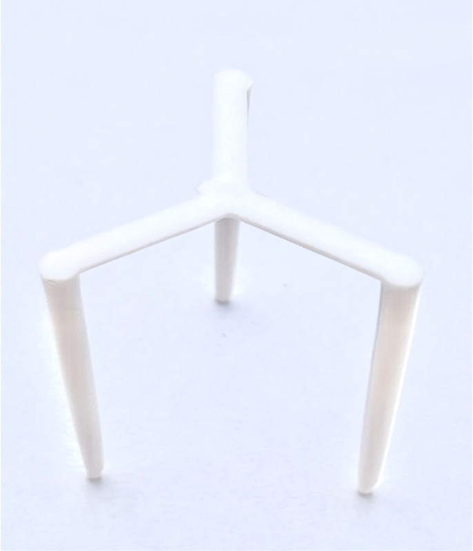 Leela Enterprises LE-002 Pizza Saver Tripod Stand - White - Food Grade Plastic Trivet(Pack of 500)