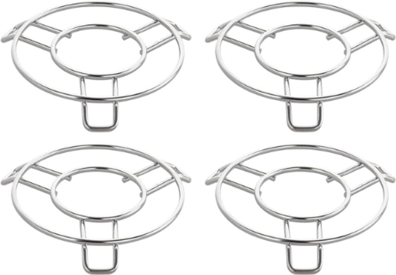 SV Kitchenware Steel dining table stand | Multiuse kitchen accessories | induction stand Steel Trivet(Pack of 4)
