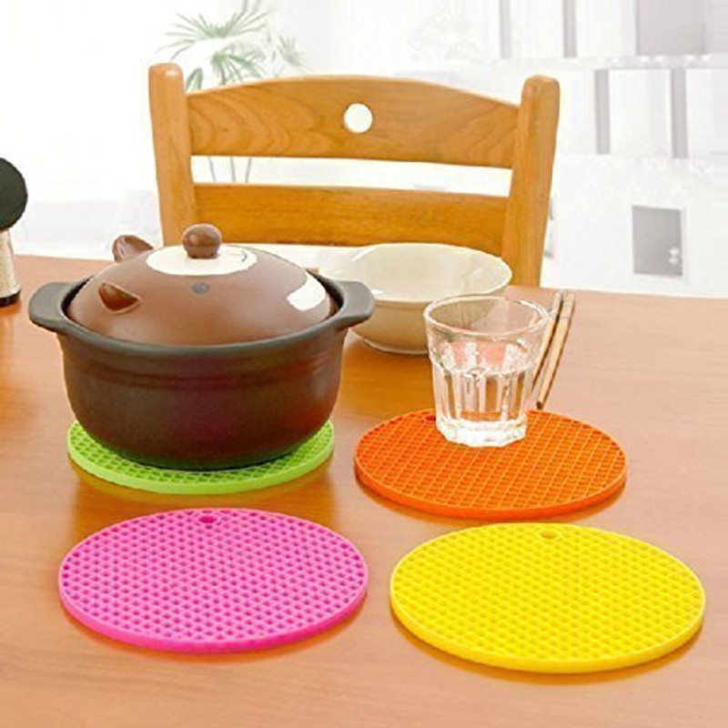 Milini Silicone Trivets for Hot Pots and Pans, Flexible Multipurpose Pot Holders, Silicone Trivet(Pack of 3)