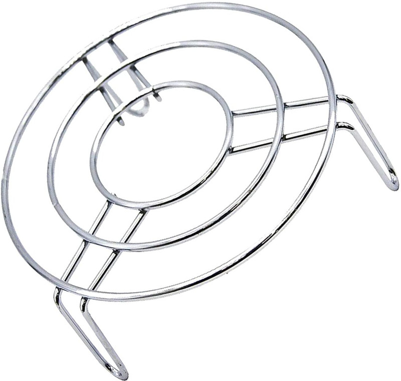 SOAINAM Steel Steaming Rack Stand Trivet Steamer Cake Rack Round Rack Baking Steaming mirror Trivet(Pack of 1)