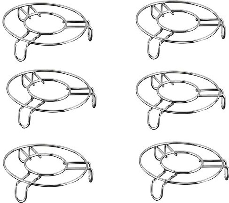 Krishna Steels Stainless Steel Trivet | Pan Holder | Tawa Stand | Hot Pot Holder | Cooker Stand Polished Trivet(Pack of 1)
