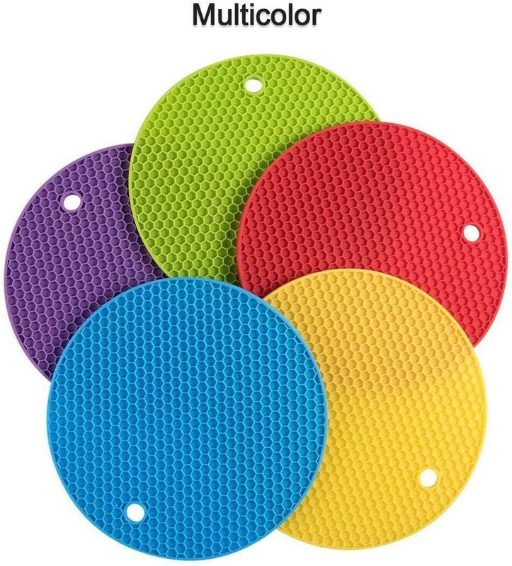 Oblivion Silicone Trivet For Hot Dish And Pot, Silicone Hot Pads silicone Trivet(Pack of 2)