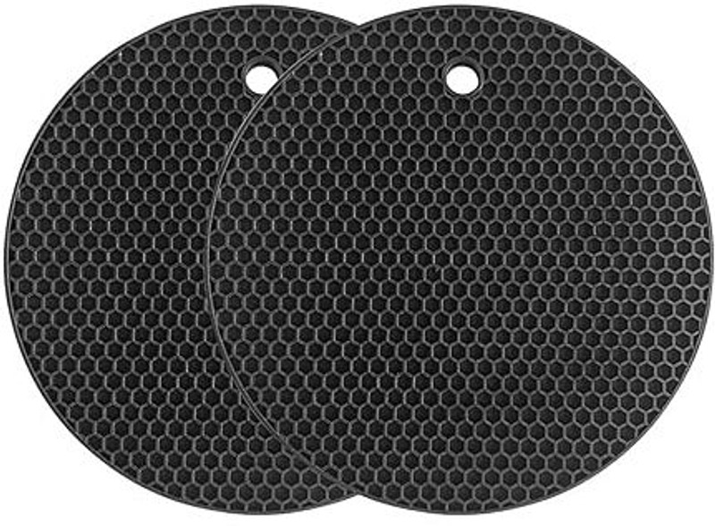 Vibecraft Enterprises Silicone Trivet Mats - For Hot Utensils Mat For Dining Table (Pack of 2) Matt, Skin-friendly Trivet(Pack of 2)