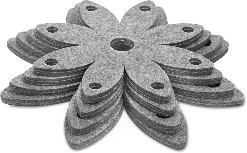 CLITHS Non Slip Pan Separator Pads for Non Stick Cookware Storage Protection 4 sizes to fit small Trivet(Pack of 4)