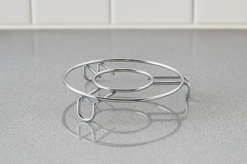FineArts U Trivet _A chrome finished Trivet(Pack of 1)