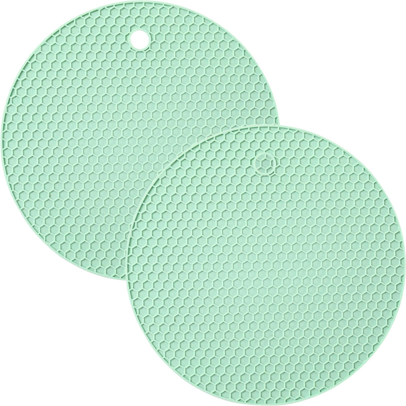 OICIA ROUND_B_BROWN_2PCS Honeycomb Trivet(Pack of 2)