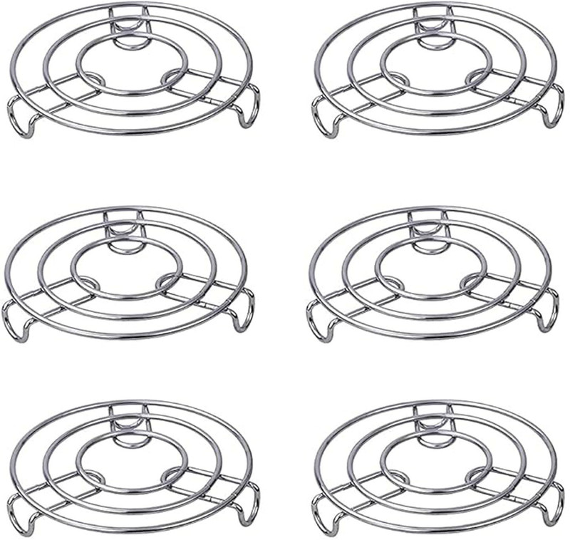 BRIGHT BLOOM Heat Resistant Hot Pan/Pot Stand Mat shine Trivet(Pack of 6)