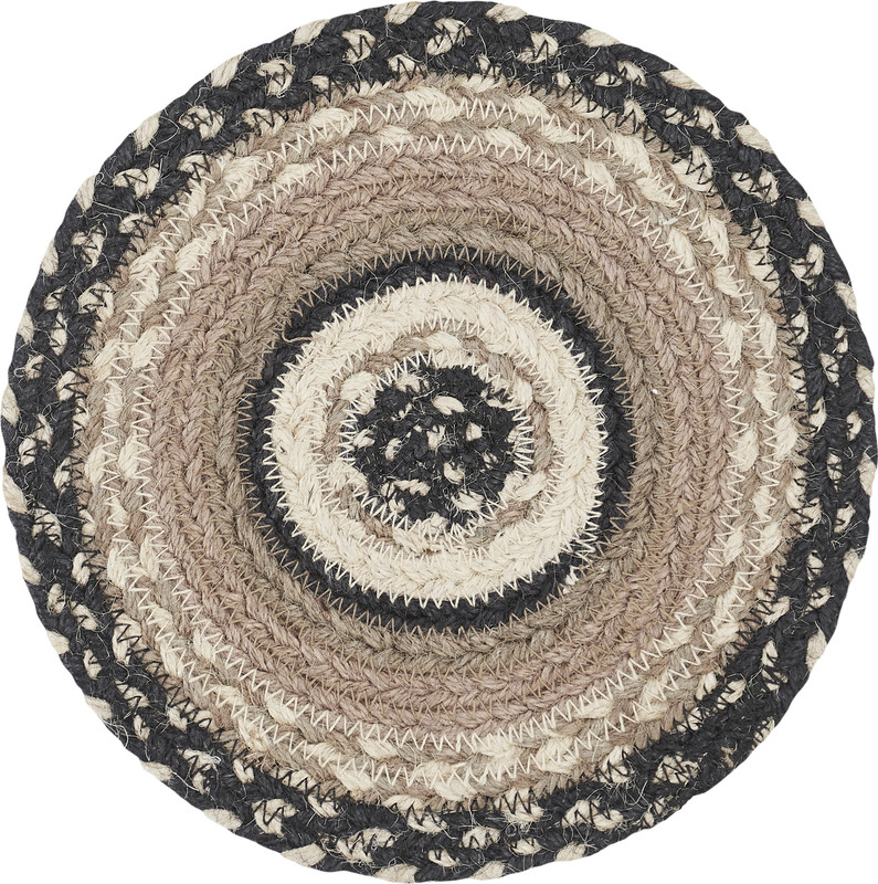 M2 creations Sawyer mill charcoal cream - Trivet - 8 inch Plain Trivet(Pack of 1)