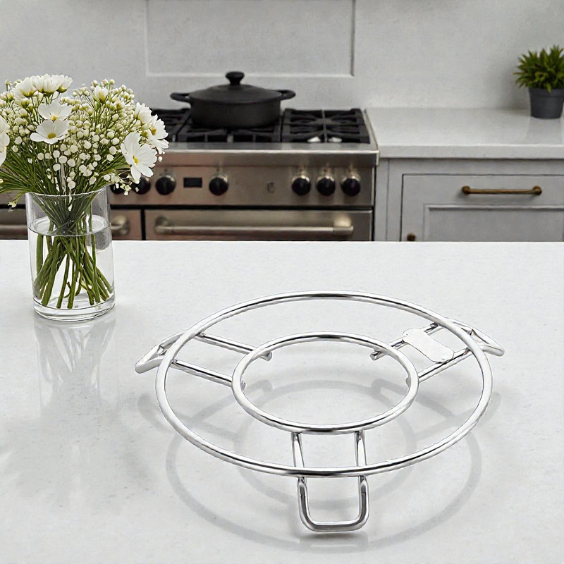 Standify Stdfy Trivet_M Chrome Finished Trivet(Pack of 1)