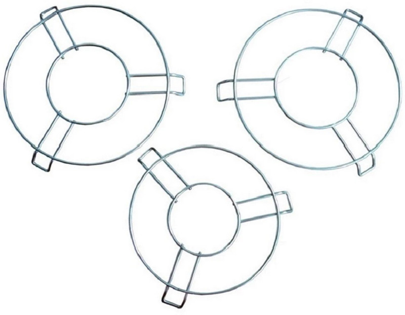 PRAPTI HOT POT STAND,COOKER JALI, STEAMER RING GLOSSY Trivet(Pack of 3)