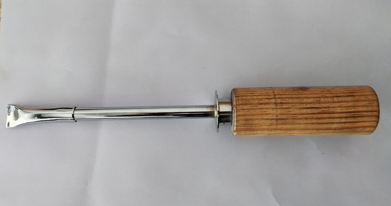 krishnasurgical Trocar Cannula 10 Inch Wooden Handle Heavy, Veterinary Use Trocar(25.4 cm)