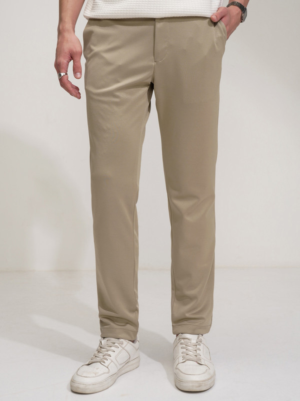 HIGHLANDER Regular Fit Men Beige Trousers