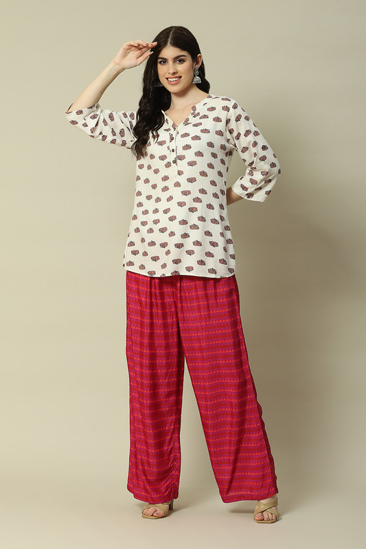 RANGRITI Regular Fit Women Pink Trousers