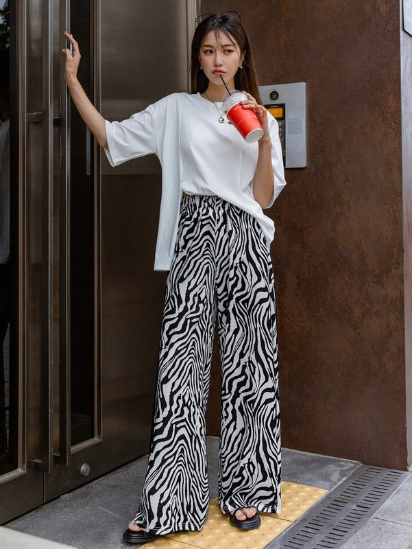 Dtr Fashion Loose Fit Women Multicolor Trousers