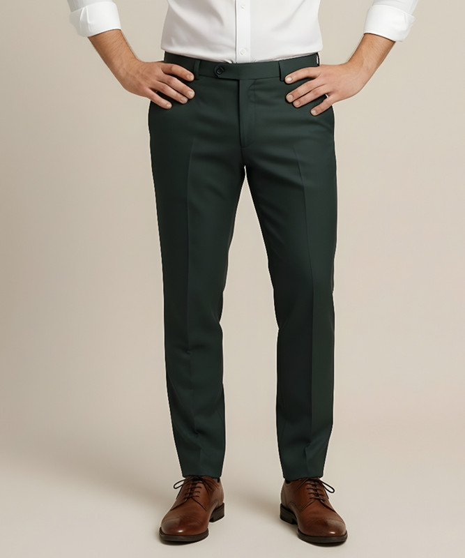 METRONAUT Regular Fit Men Green Trousers