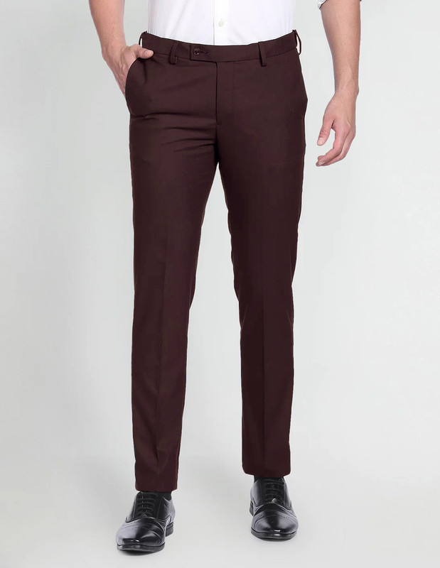 Ardlor Regular Fit Men Brown Trousers