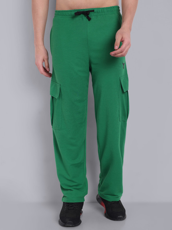 Go Devil Regular Fit Men Green Trousers