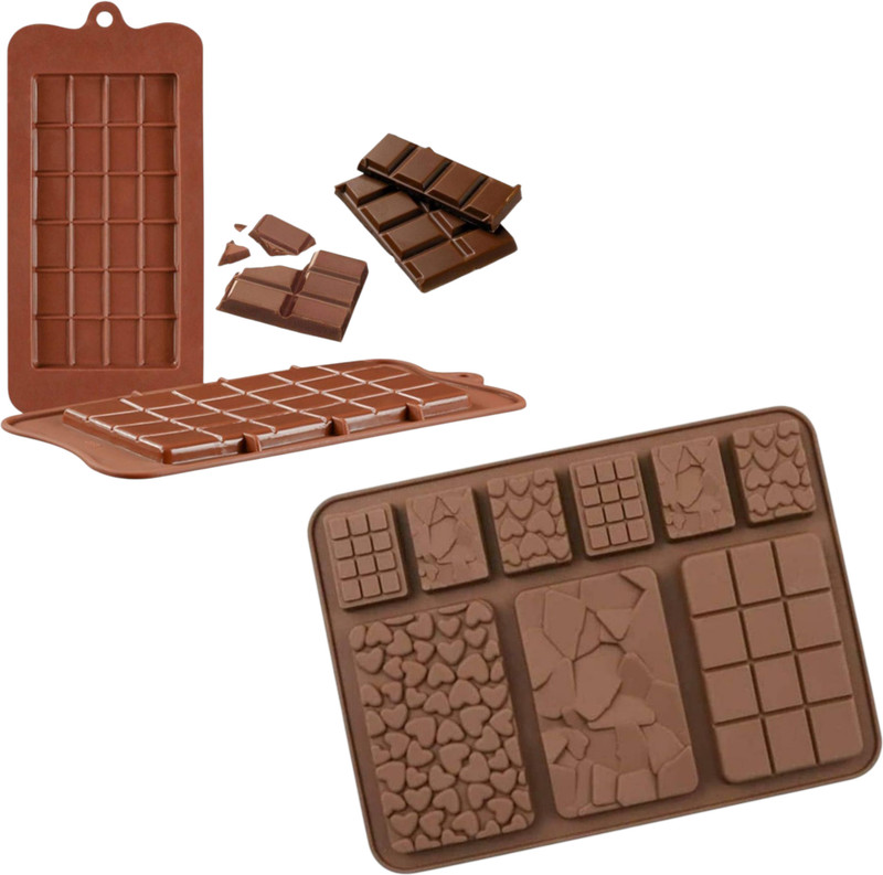 Mishri Silicone chocolate mould bar kitkat and 9 in 1 mould Truffle Chocolate Shaver(11 cm)