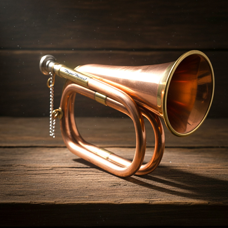 Mayur Musical Assured Quality Professional Bb Trumpet with Mouthpiece | Copper Body, Brass Lacquer Finish Bb Trumpet(Polished)