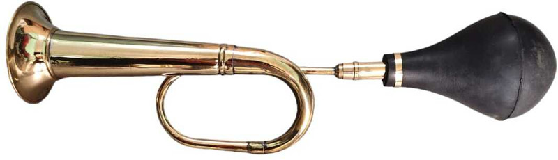 Robin Export Company Vintage Style Brass Car Horn Bike Bus Bullet Single turn taxi Brass Horn 19 Inch Bb Trumpet(Brass)
