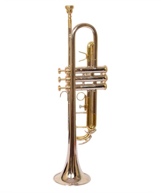 YORBAX YRX26 Bb Trumpet(SILVER AND GOLDEN FINISH)