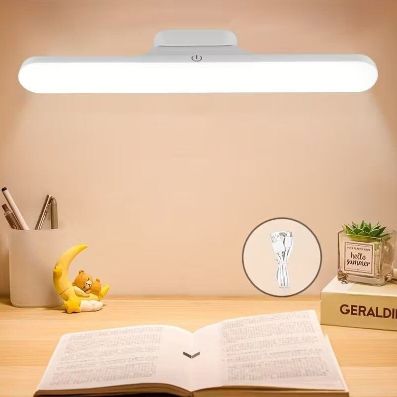 Dwiza Enterprise Touch Sensor LED Study Magnetic Lamp | Rechargeable, Dimmable, 3 Light Modes 5 W 30 cm Tube Light(White)