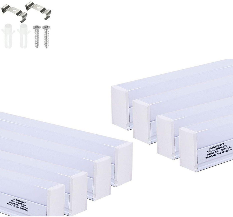 ambert Ambert /Eco-Friendly & Safe. 6 W 28 cm Tube Light(White, Pack of 8)