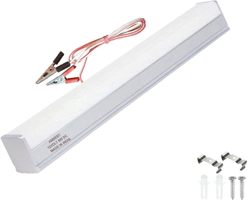 ambert Ambert 12V DC LED Tube Light Solar & Battery Compatible (Home, RV, Outdoor) 6 W 28 cm Tube Light(White)