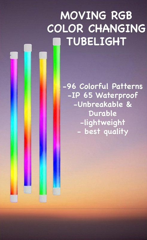 noorish nest RGB LED Tube Light IP65 Waterproof | 96 Multicolor Patterns | Durable Mood Light 5 W 101.62 cm Tube Light(Multicolor, Pack of 4)