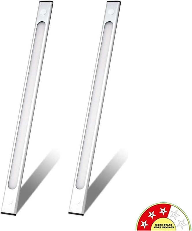 vibunt 1 Feet (12”) LED Tube/Counter Light - Warm White (Golden) Straight Linear 4 W 4 W 2 cm Tube Light(Yellow, Pack of 2)