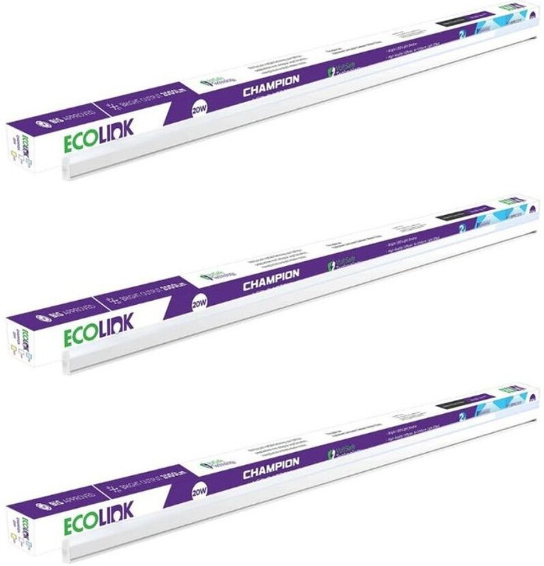 EcoLink CHAMPION 20W LED COOL WHITE BATTEN PACK OF 12 20 W 112 cm Tube Light(White, Pack of 12)