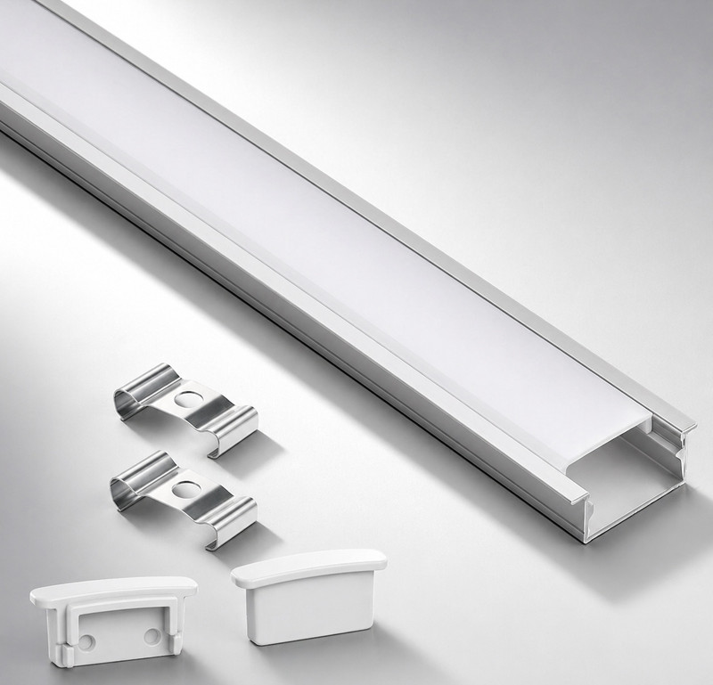GROSS WAVES AL-Conciled (25X12)MM Aluminum 1meter 0 W 1 cm Tube Light(White)