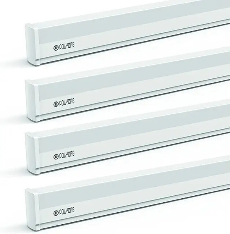Polycab Polycab. Intenso 20W LXS Batten 20 W 112 cm Tube Light(White, Pack of 4)