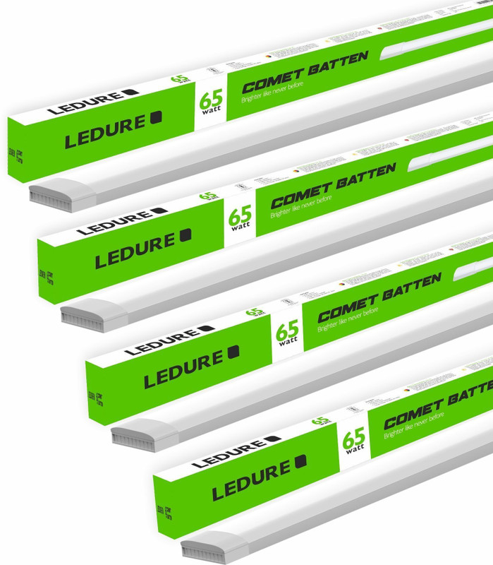 Ledure Energy-Efficient 65W Tubelight Cool White | Internal Driver | 4ft LED tube light 65 W 112 cm Tube Light(White, Pack of 4)
