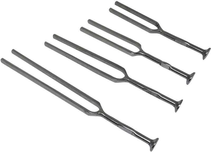Sahyog Wellness Tuning Fork(Pack of 4: 128,256,512 & 1024Hz | Made of Stainless Steel for Medical Profession)