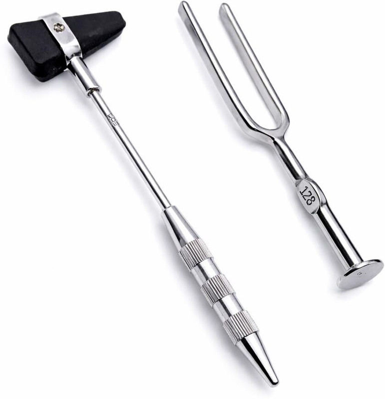 Bos Medicare Surgical Reflex Hammer with Tuning Fork_512 Set, Neurological Diagnostic Tool Tuning Fork(512 HZ)