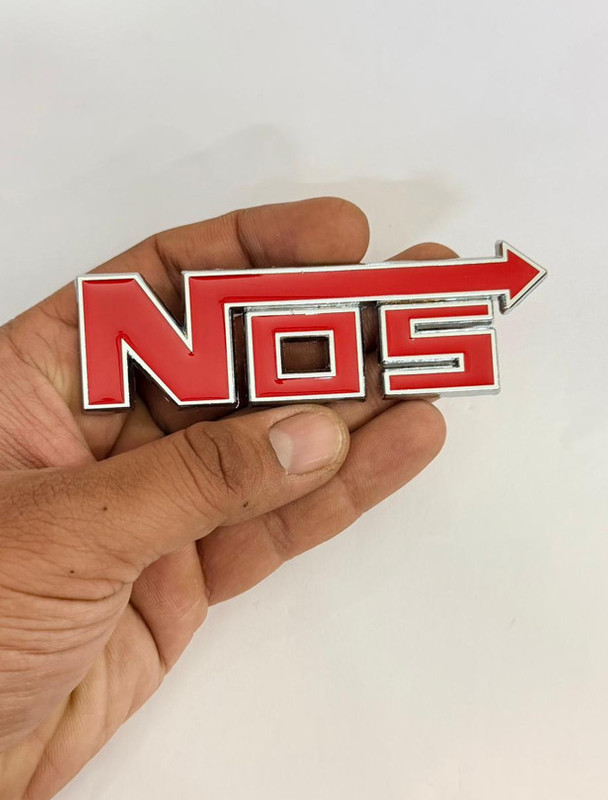 Auto MT NOS Chrome-Red Metal Sticker Car & Bike 10.5cmX3.2cm-Universal-Logo.1PC Turbo Charger