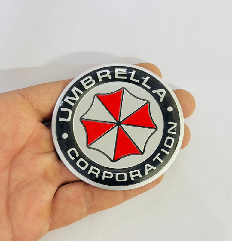 Auto MT Umbrella-Metal SLIM Sticker 7.5cmx7.5cm Emblem Sport Logo for all Car&Bike Turbo Charger