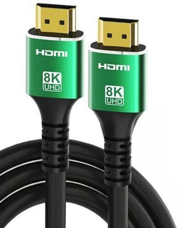 HITRIME  TV-out Cable 8K Ultra HD HDMI Cable ARC HDMI 2.1 Cable 48Gbps 8K@60Hz, 4K@120Hz(Green, For TV, 1.5 m)
