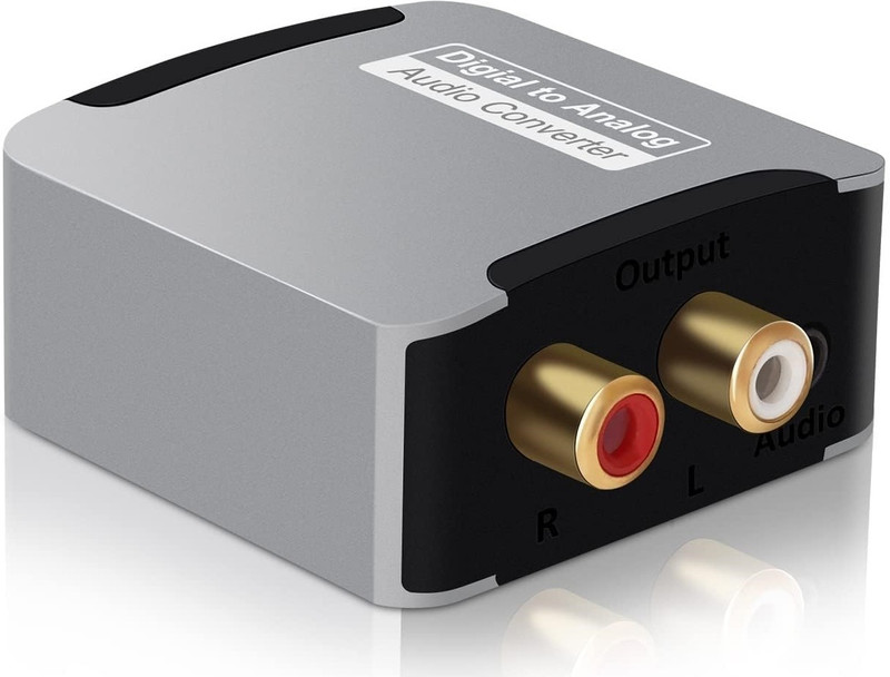atdaraz  TV-out Cable Digital Optical Coaxial to Analog RCA L/R Audio Converter Adapter(Grey, For Home Theater)