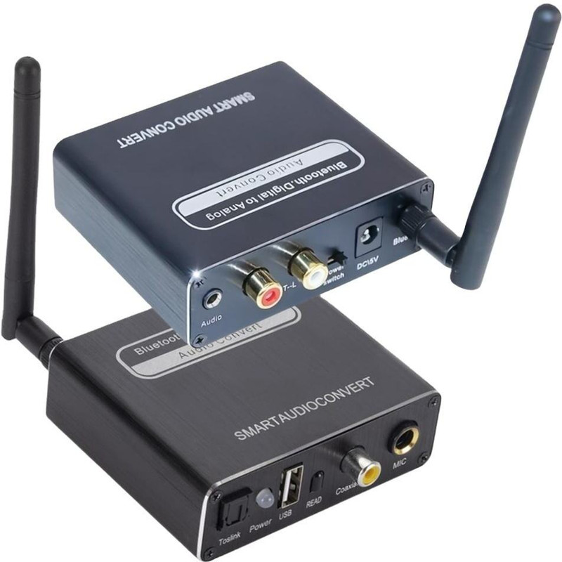 sounce  TV-out Cable 192KHz Digital to Analog Audio Converter SPDIF Optical Coax to Analog L/R RCA(Black, For Home Theater)